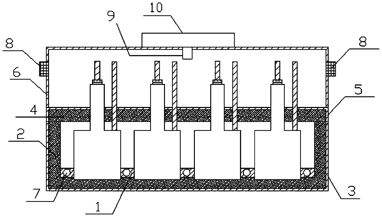 A liquid metal battery module and its assembly method