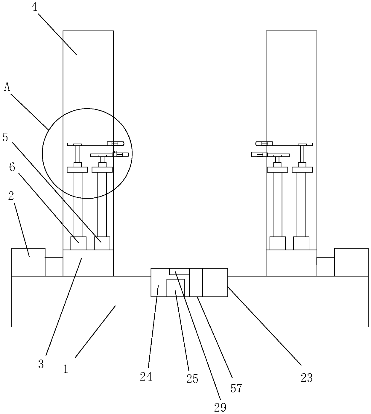 High-efficiency flanging machine device for producing and manufacturing shoes