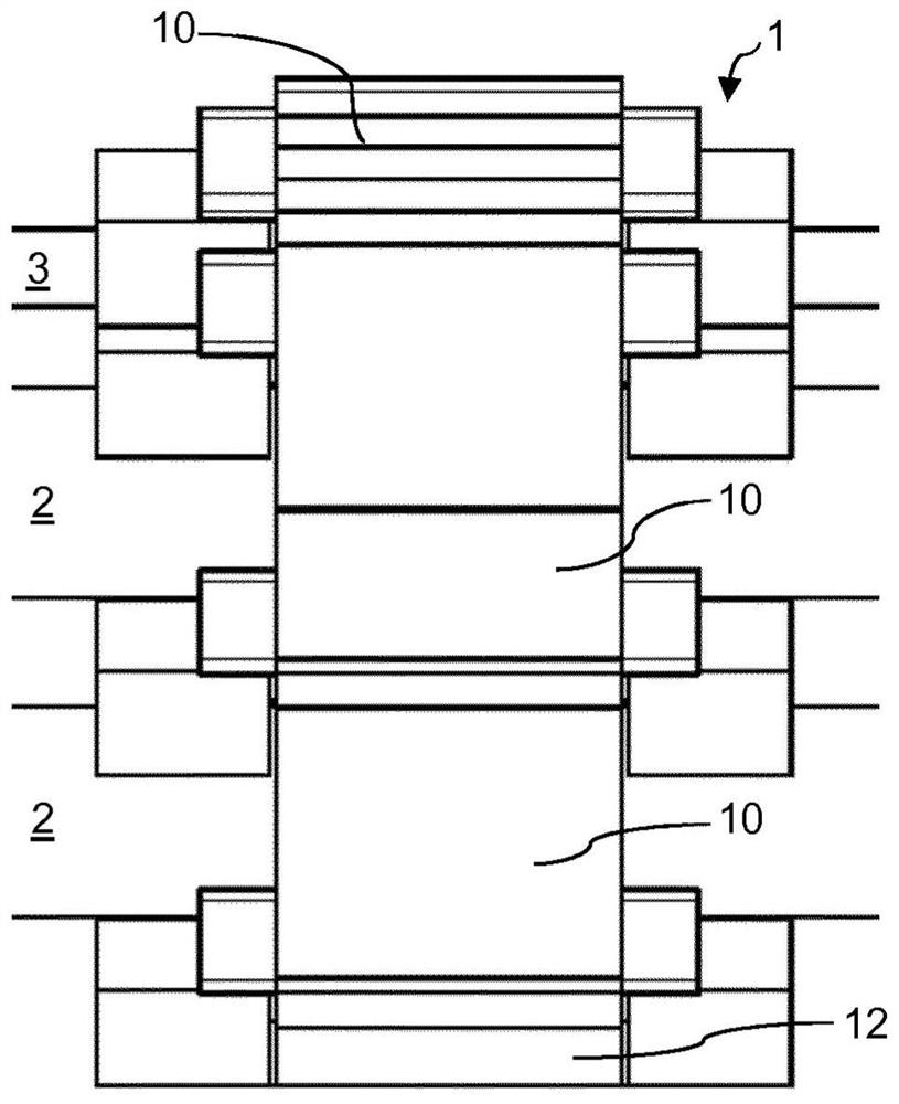 Modular clamping system for lines of different diameters and clamps therefor