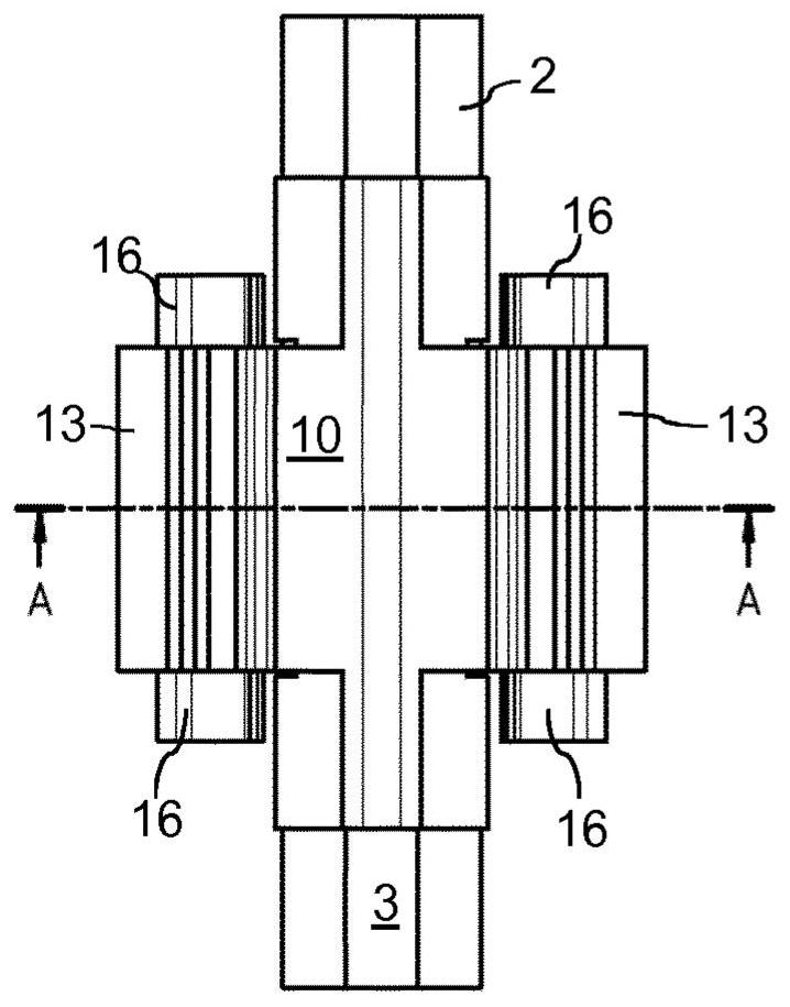 Modular clamping system for lines of different diameters and clamps therefor