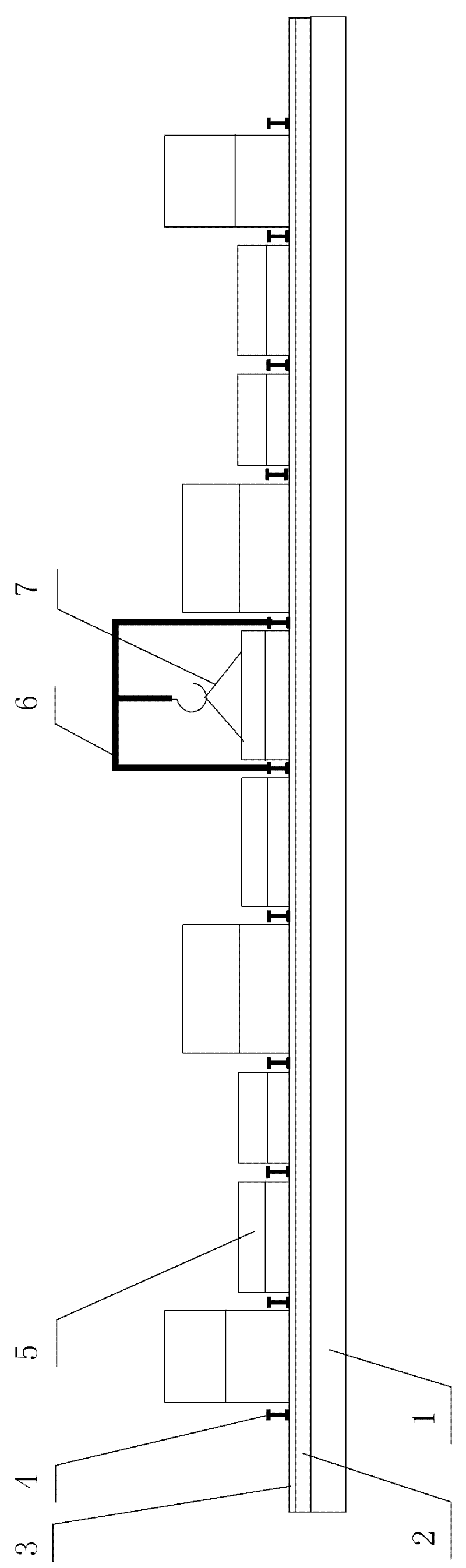 Method for carrying out load test on bridge support frame by prefabricated parts moved by electrically operated gallows frames