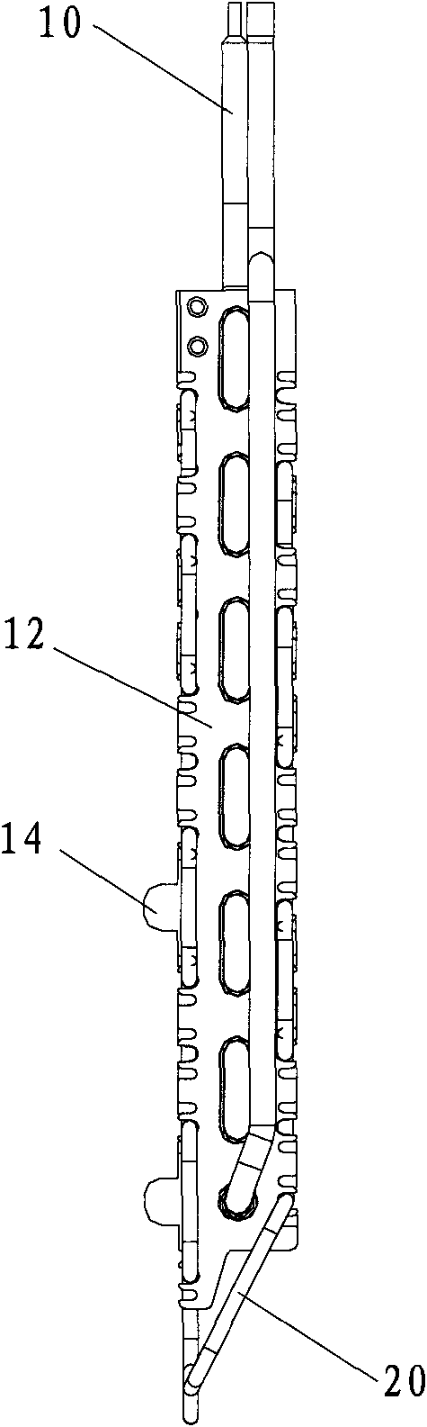 Fin type evaporator and refrigerator thereof