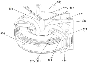 Power transformer with magnetic core of silicon steel strip and its production method