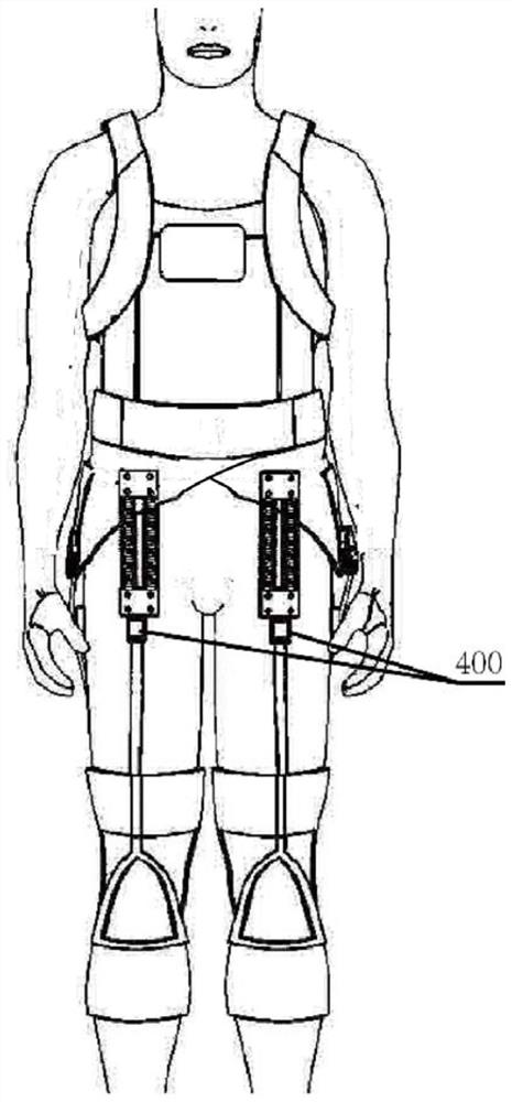 Wearable flexible lower limb assisting exoskeleton