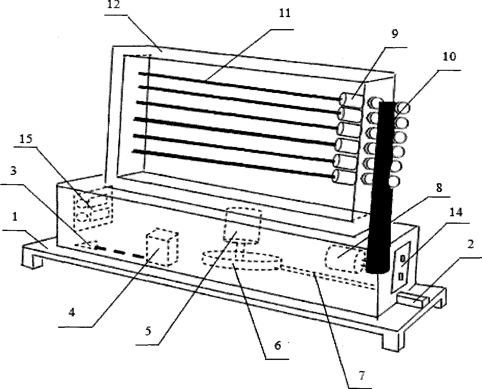 Receiving device for bilaterally collecting electric spinning polymer fiber tubes