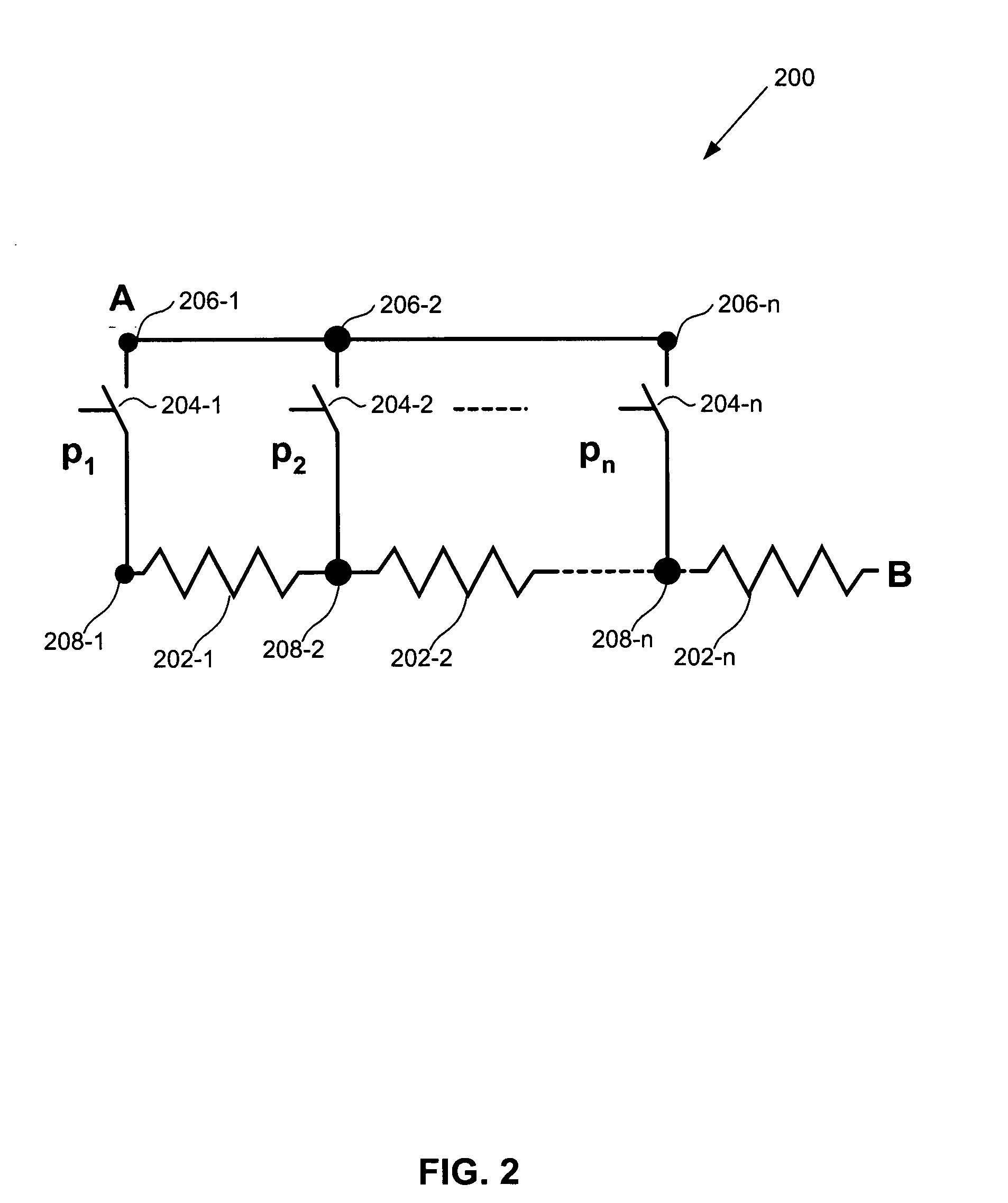 High-linearity switched-resistor network for programmability