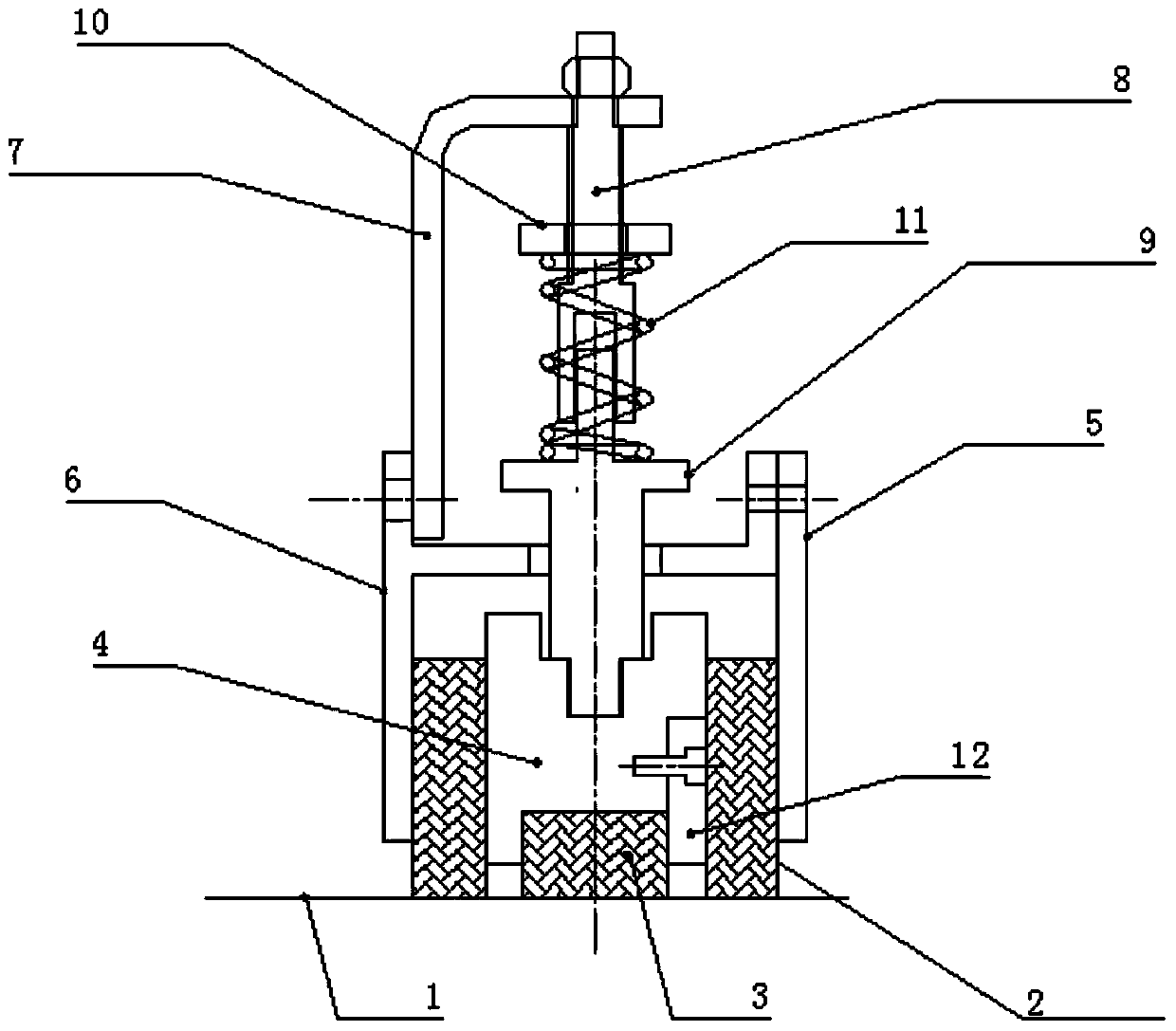 Furnace body high-temperature-state rotating sealing structure