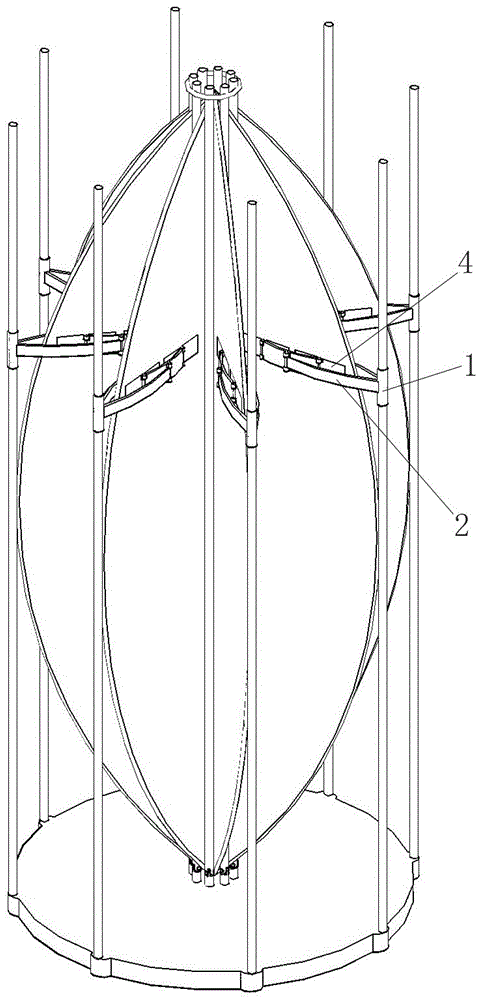 Auxiliary clamp for folding large balloon