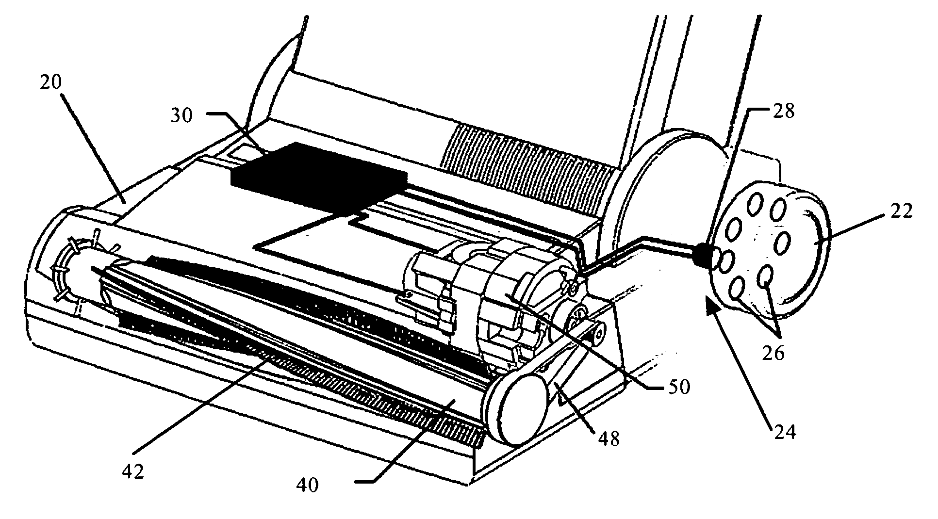 Vacuum cleaner brush roll control device