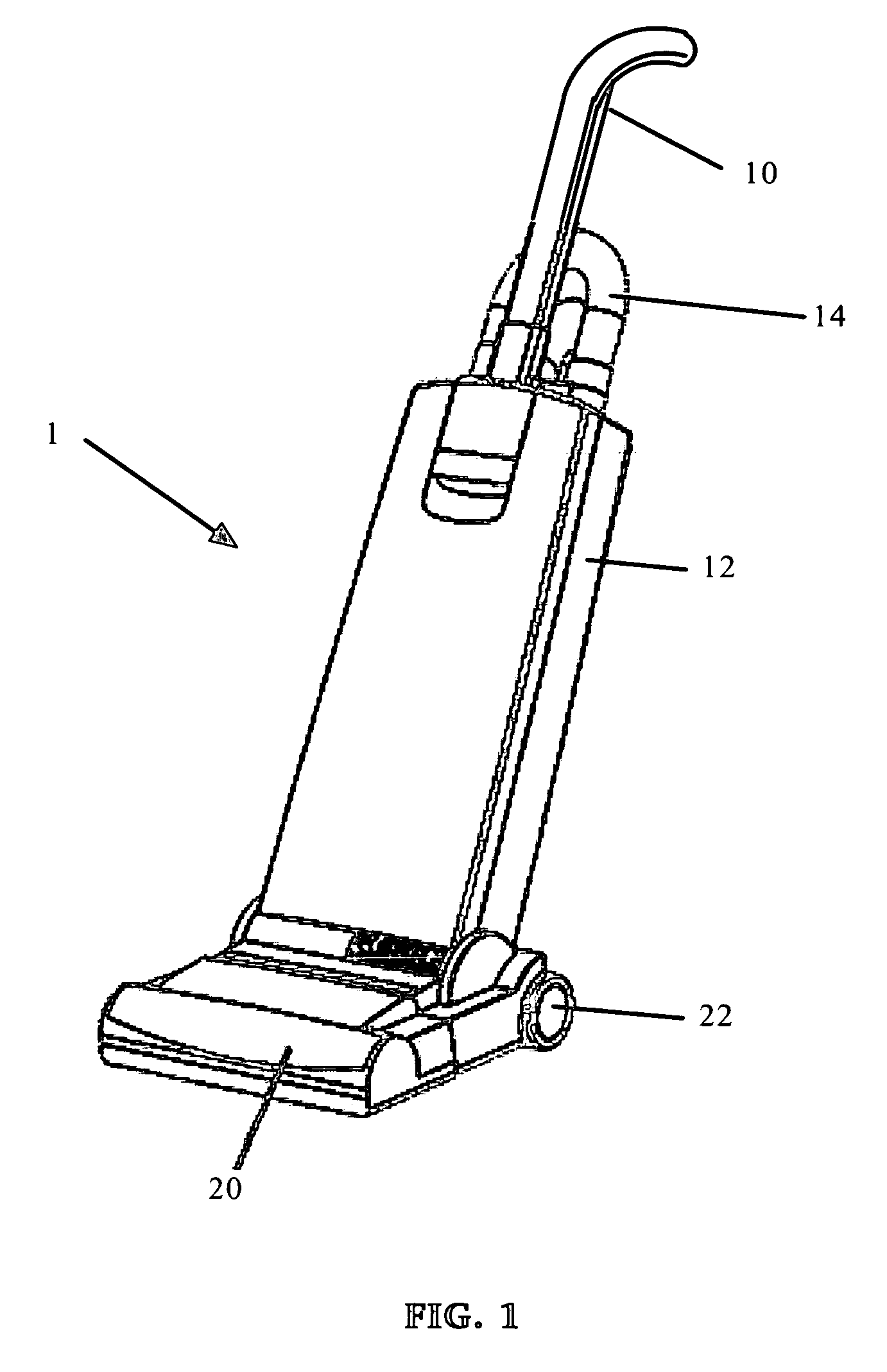 Vacuum cleaner brush roll control device