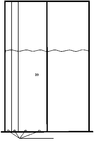 Bidirectional multi-frequency rectangular lattice type tuned liquid damper