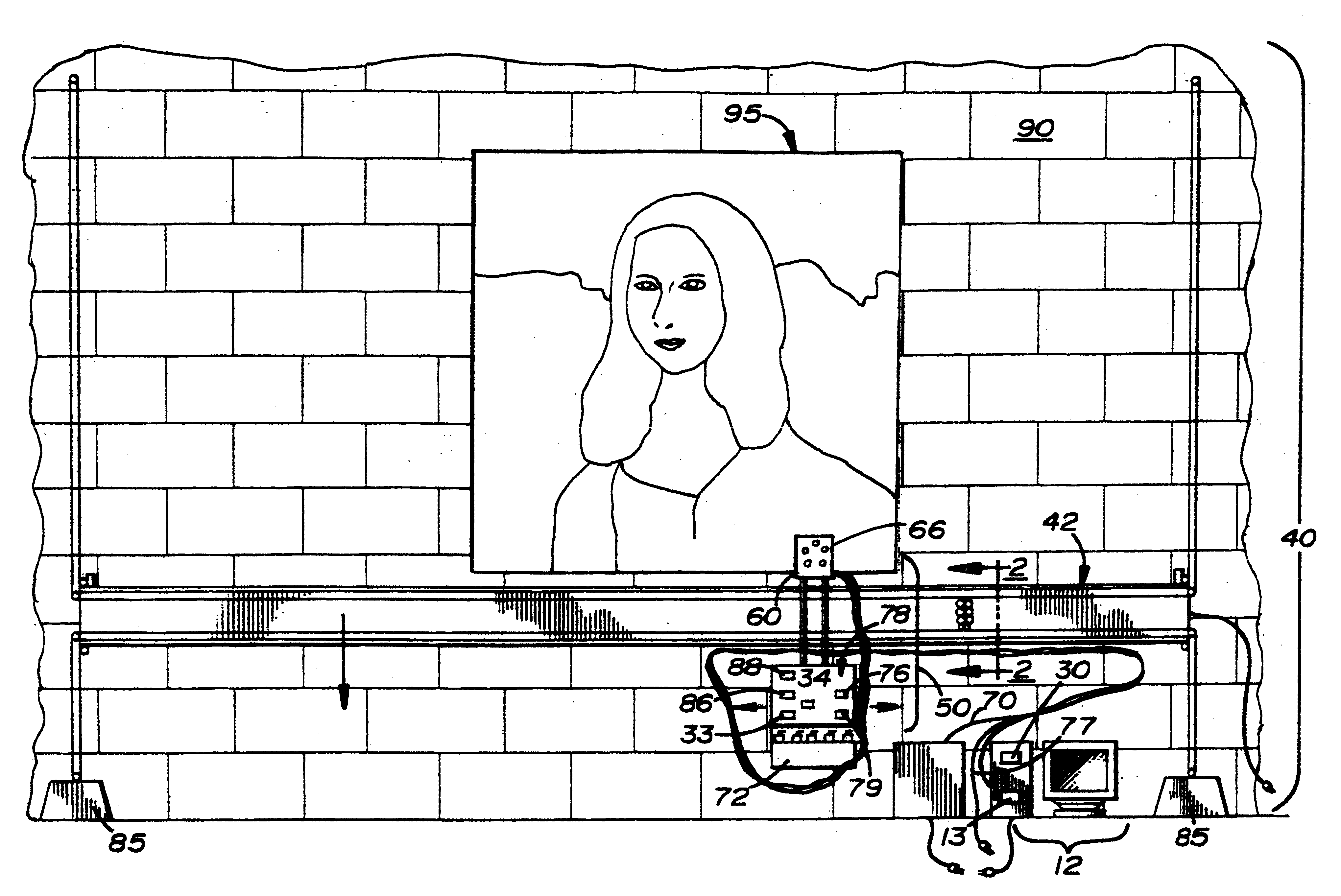 Large surface image reproduction system