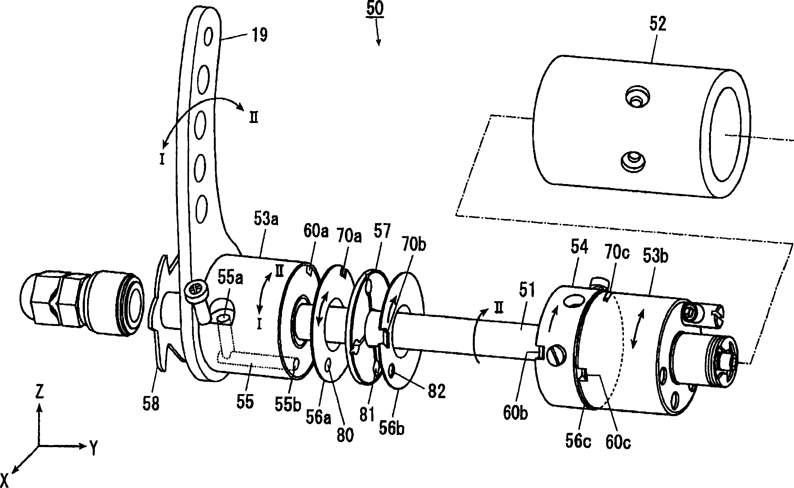 Pulling device of sewing machine