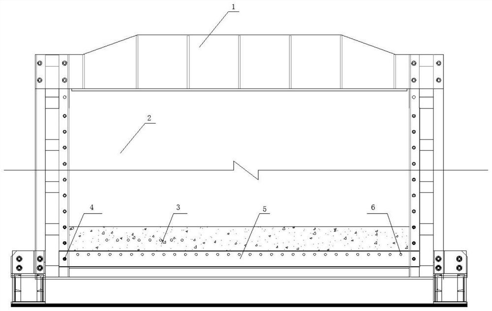 Coal discharge method at the bottom of the two-dimensional similar material test bench