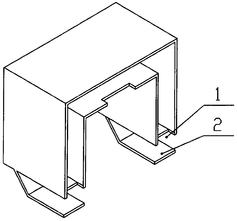 Tin-overflowing pot having flange on side walls