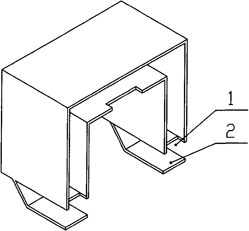 Tin-overflowing pot having flange on side walls