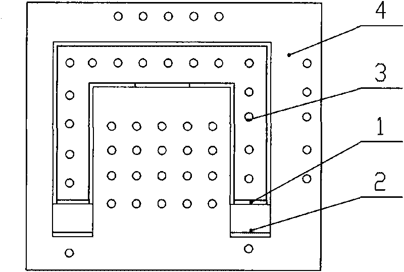 Tin-overflowing pot having flange on side walls