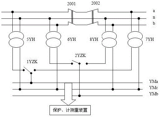 Traction substation busbar potential transformer on-line monitoring automatic apparatus