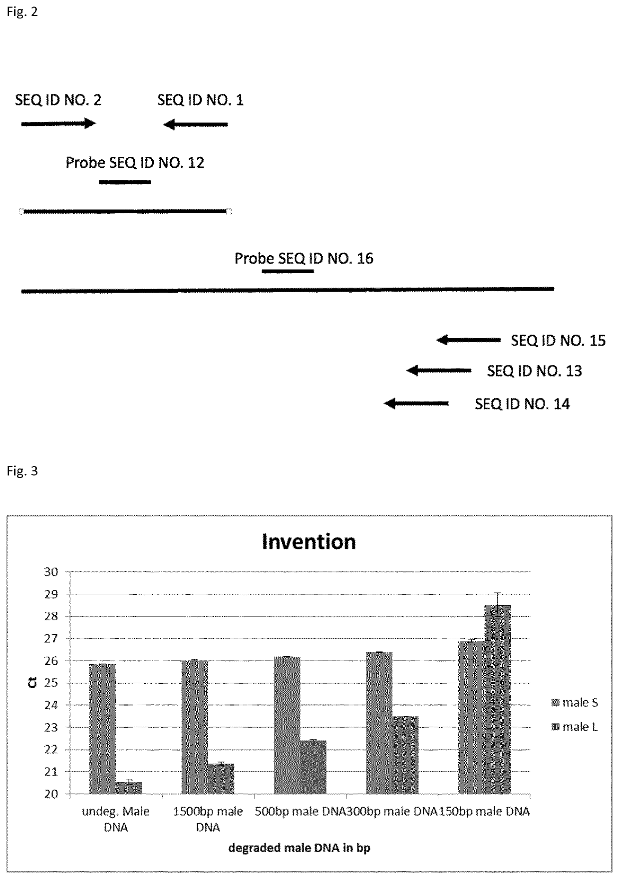 Method for quantifying and/or detecting human male DNA