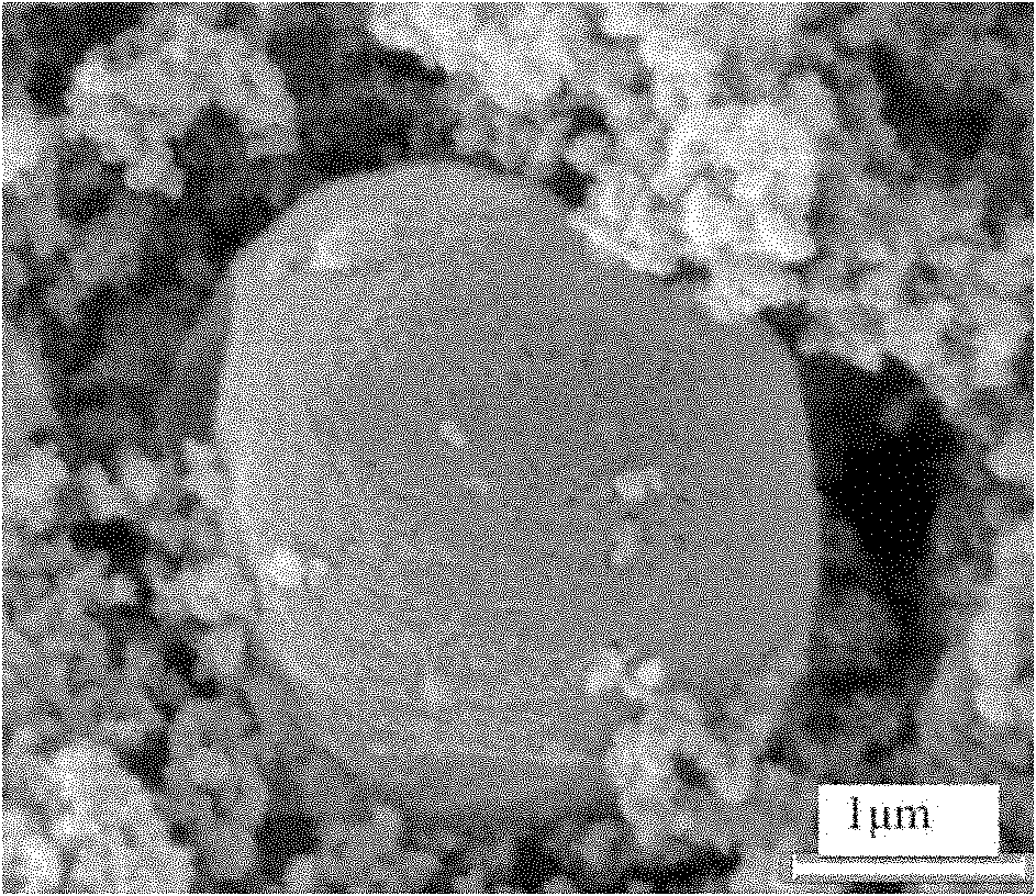 Preparation method of supported binary alloy direct alcohol fuel cell catalyst with porous hollow sphere structure