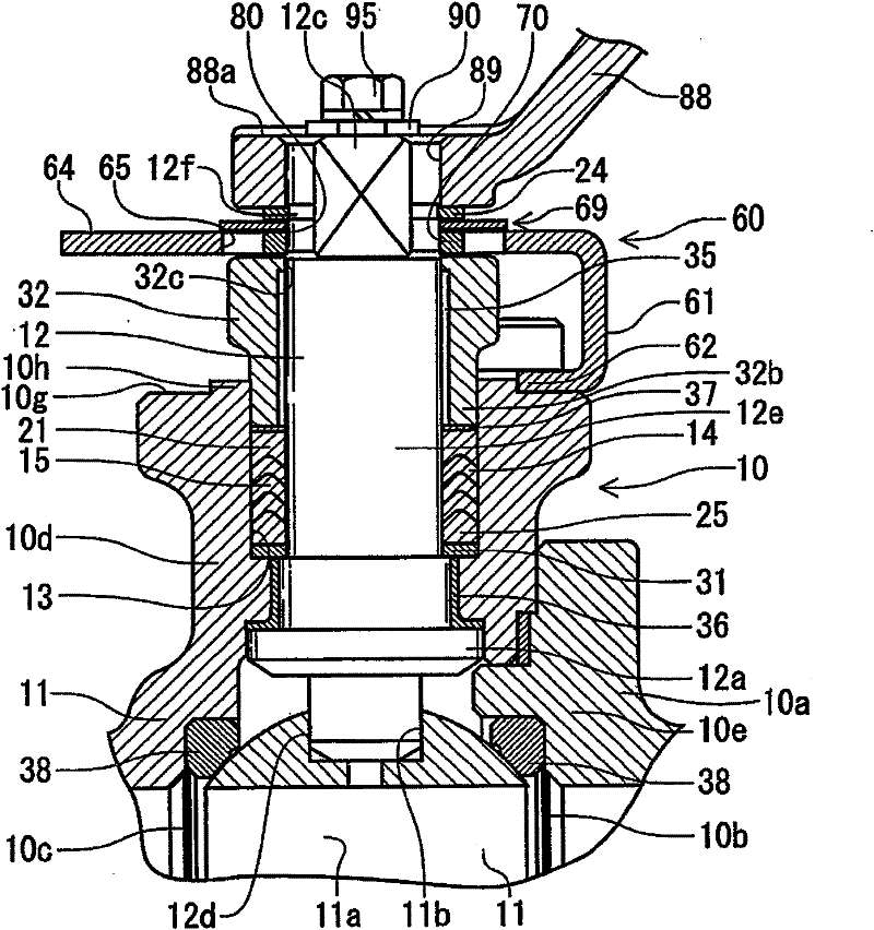 Shaft seal packing and shaft seal structure for valve