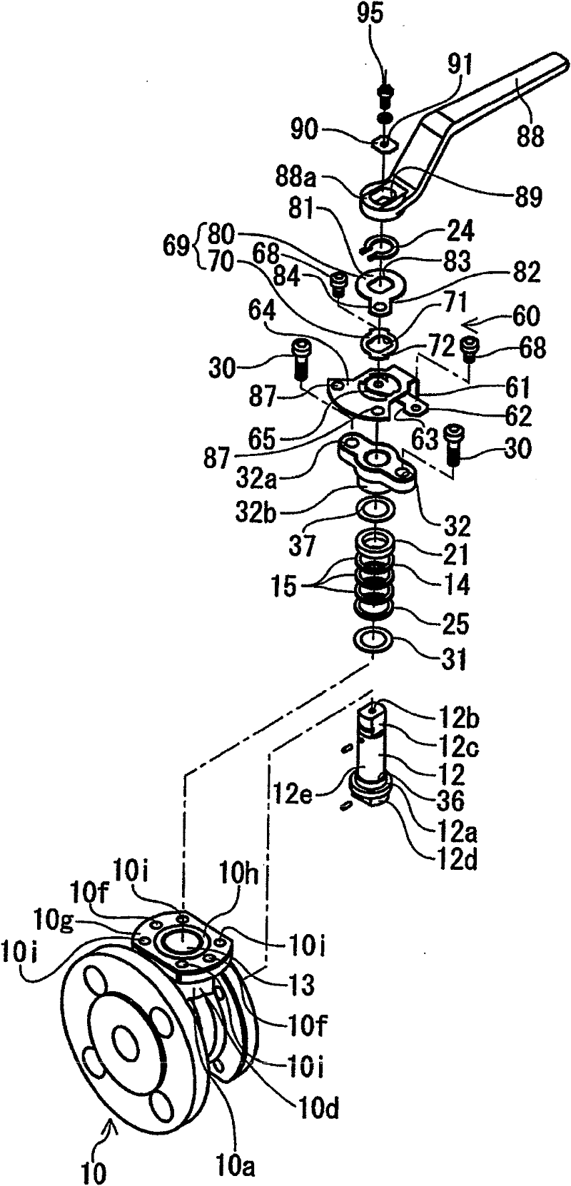 Shaft seal packing and shaft seal structure for valve