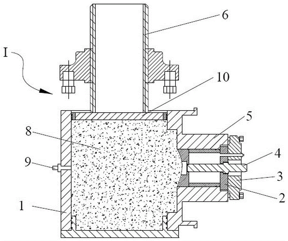 Pore wall gas flow measuring device and pore wall gas flow measuring method