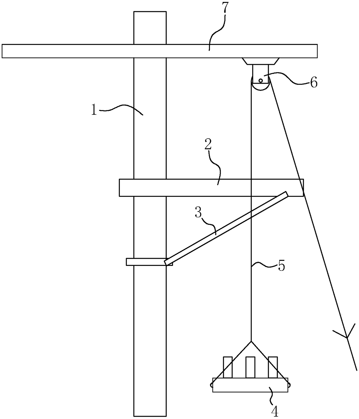 Mounting mechanism and mounting method for pole-mounted circuit breaker
