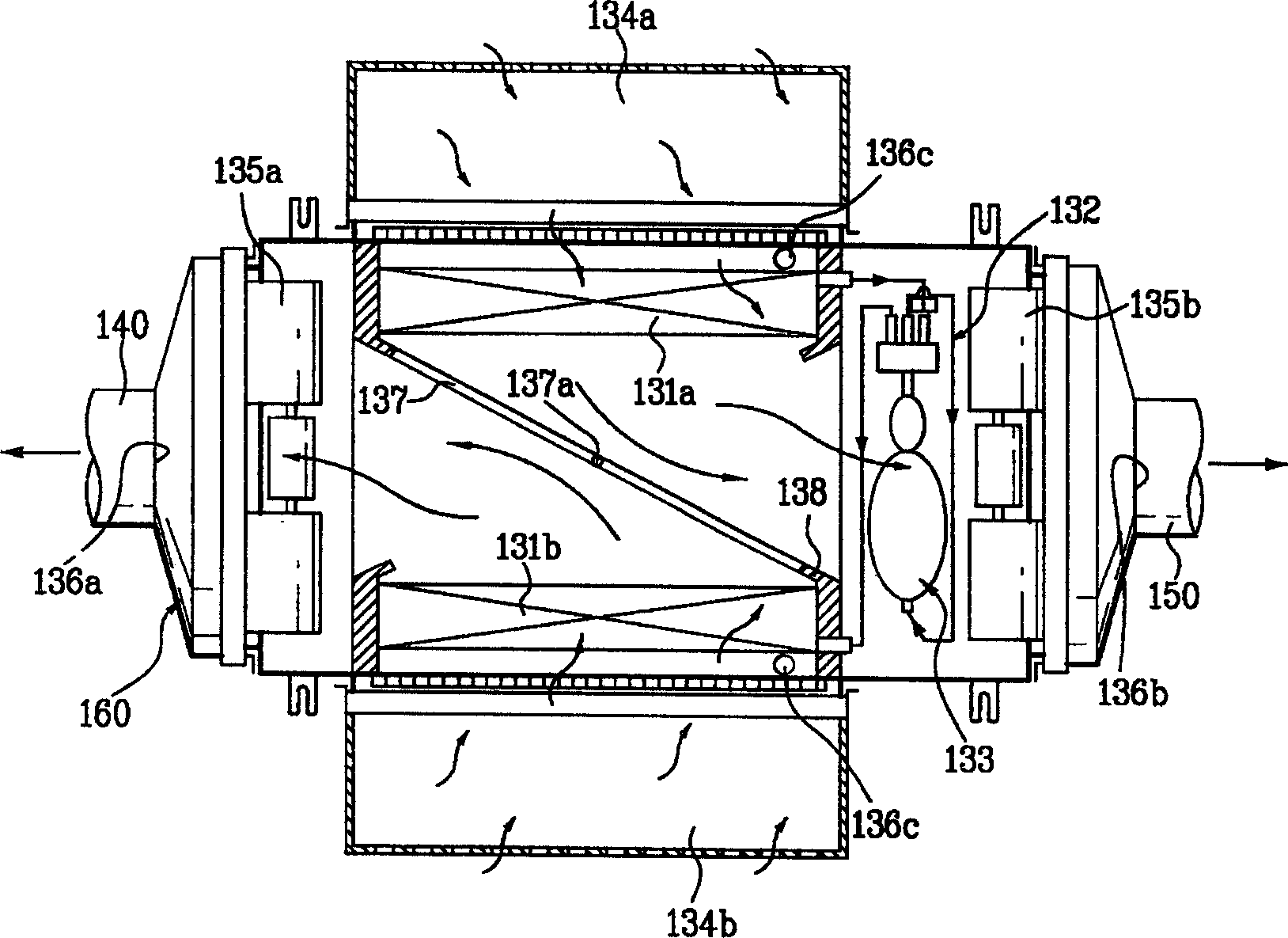 Drying device and washing machine using hydrogen storage alloy as heat source