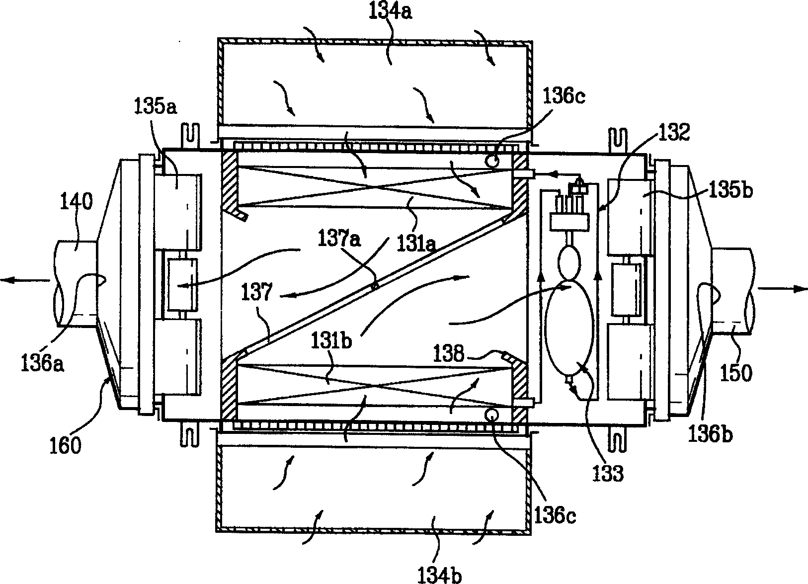 Drying device and washing machine using hydrogen storage alloy as heat source