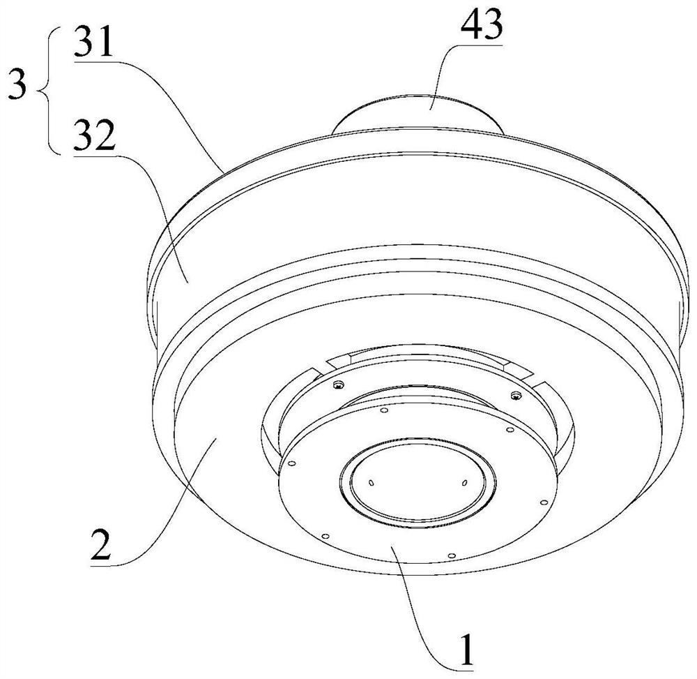 Vehicle-mounted visual acquisition module and its centrifugal cleaning device, unmanned vehicle