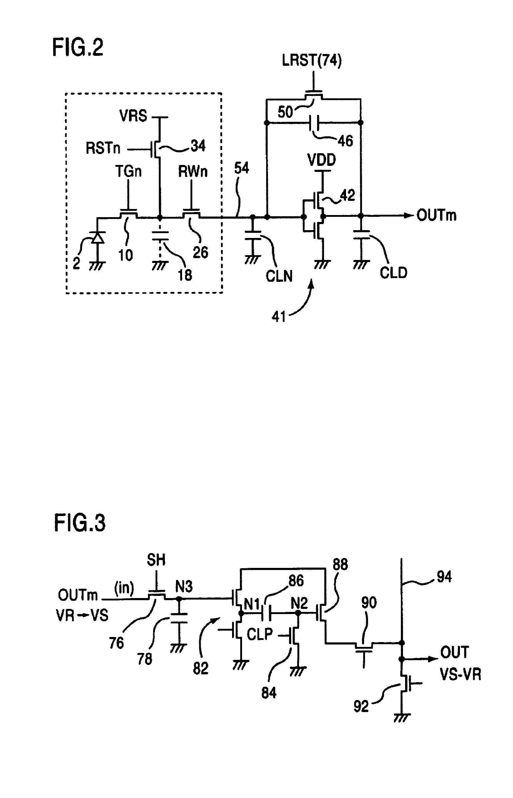 Solid-state imaging device with the elimination of thermal noise