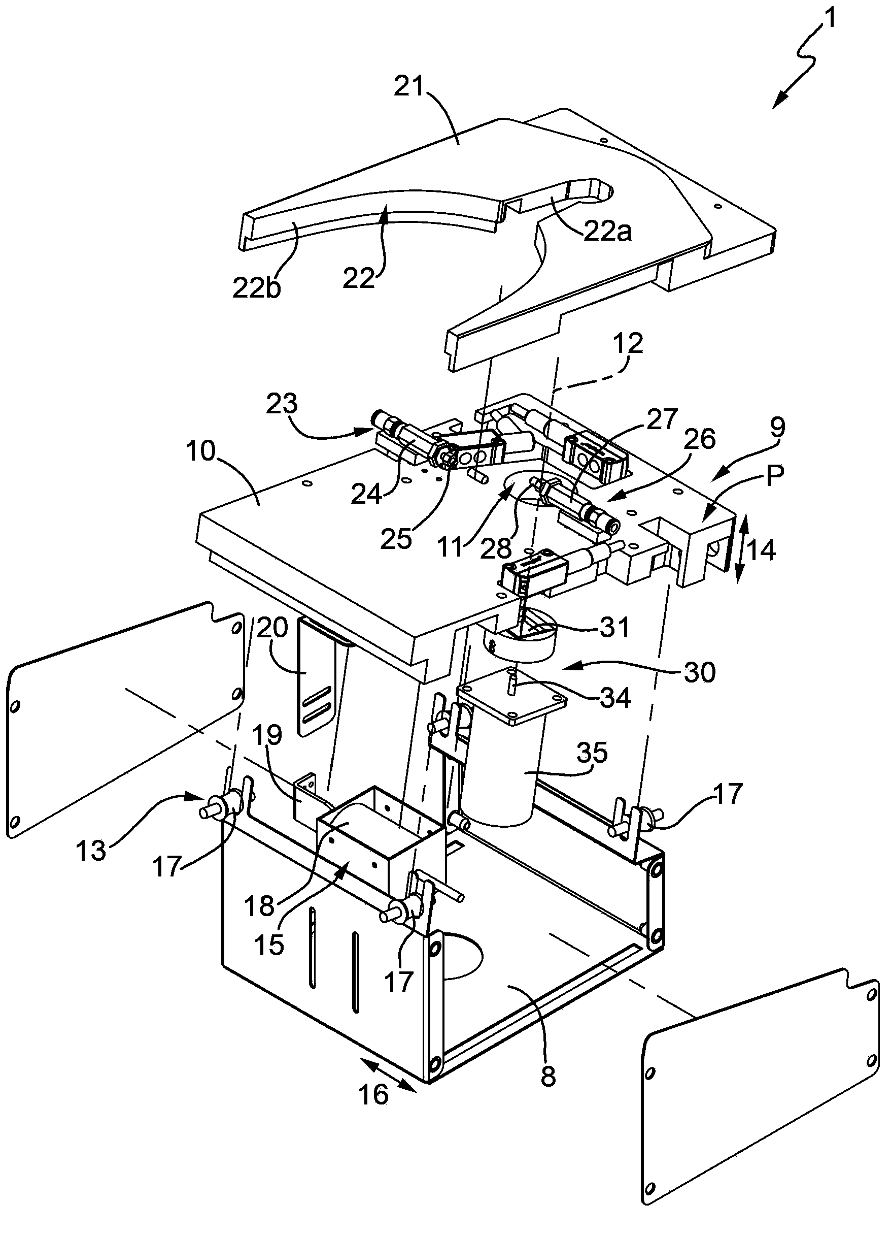 Screwing assembly used for screwing closing plug onto injector