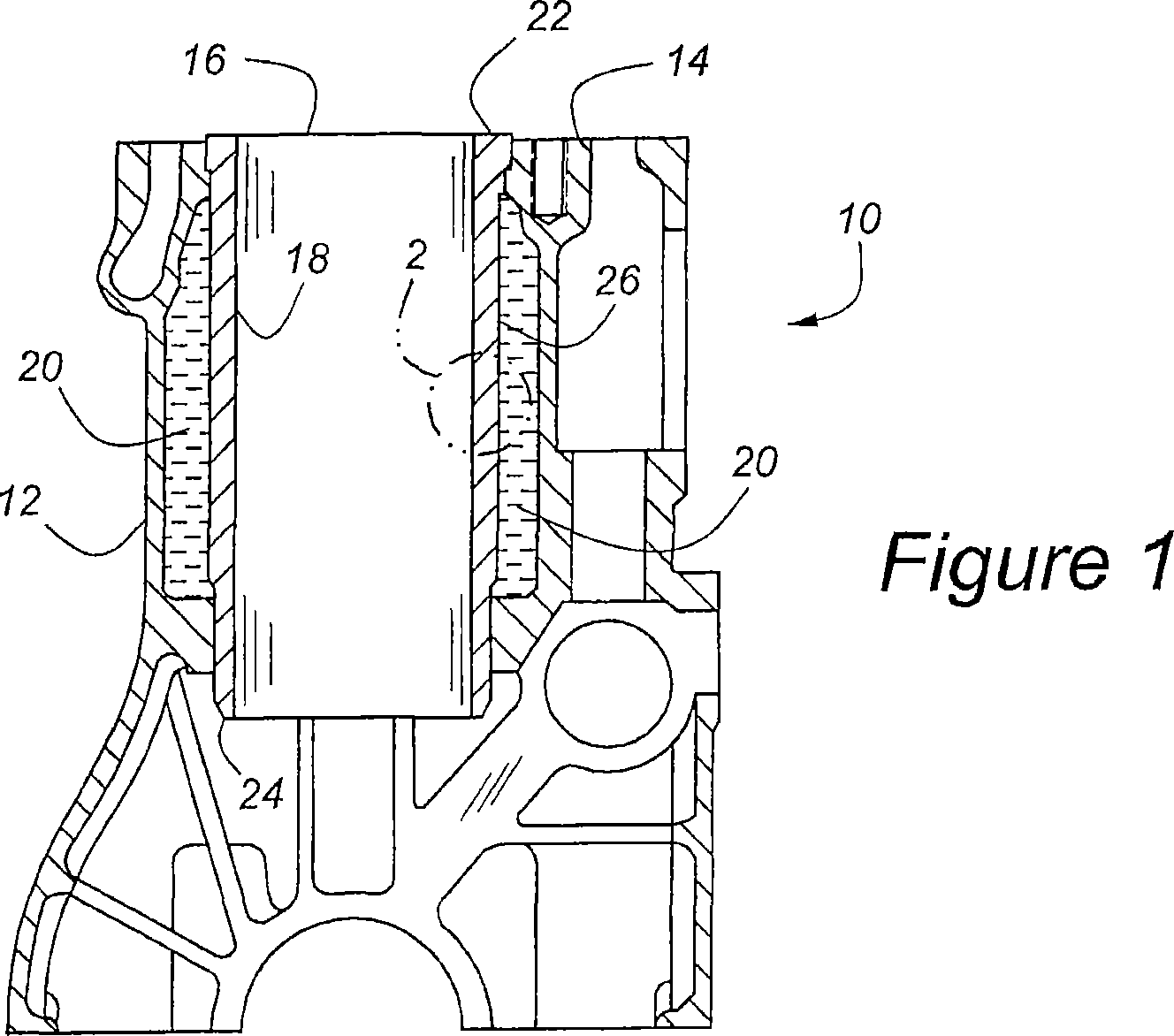 Anti-cavitation diesel cylinder liner