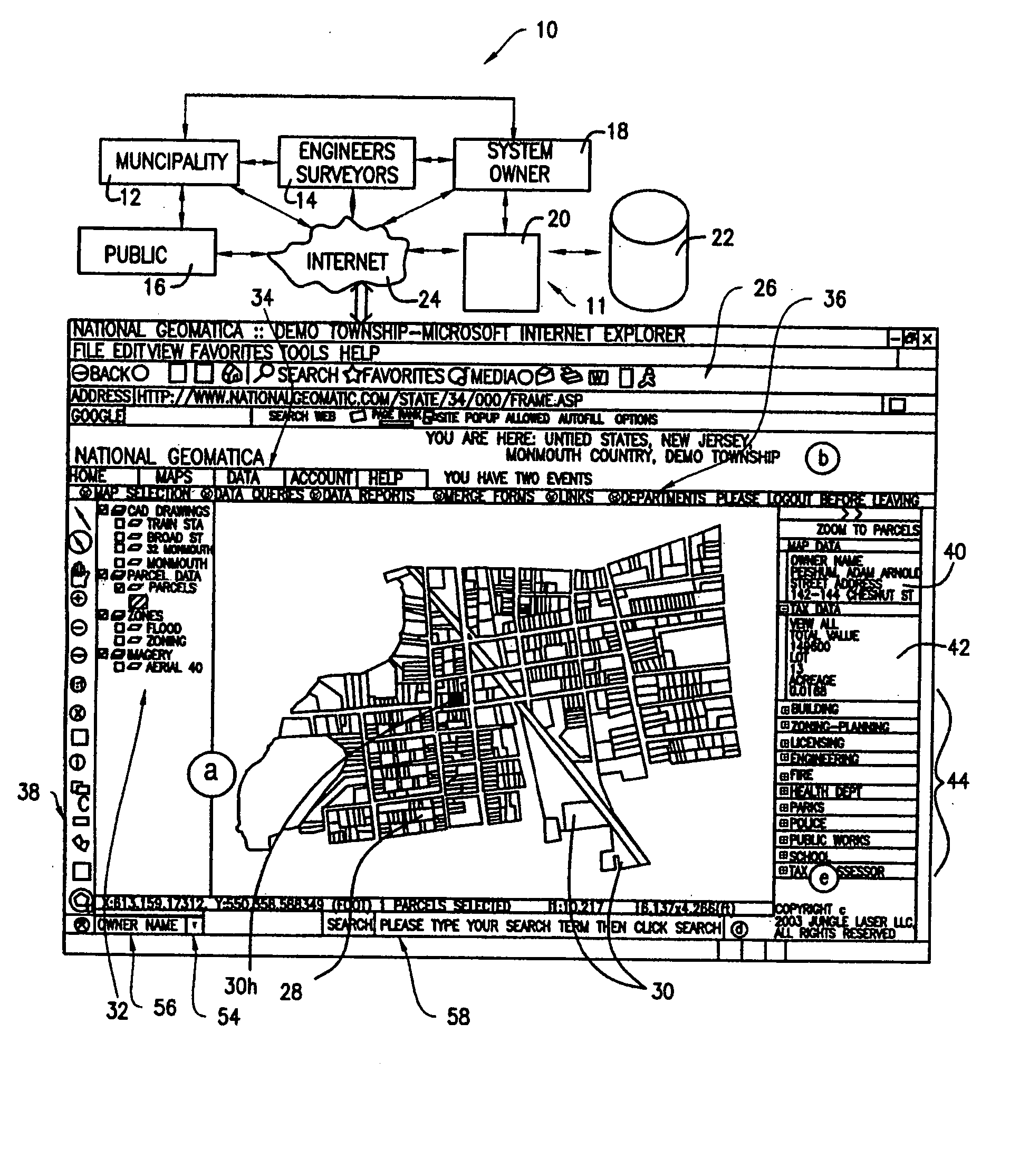 Method and apparatus for creating and maintaining a GIS