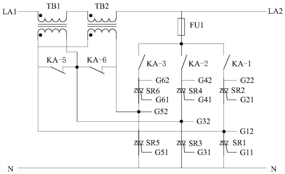 Compensated single-phase AC voltage regulator