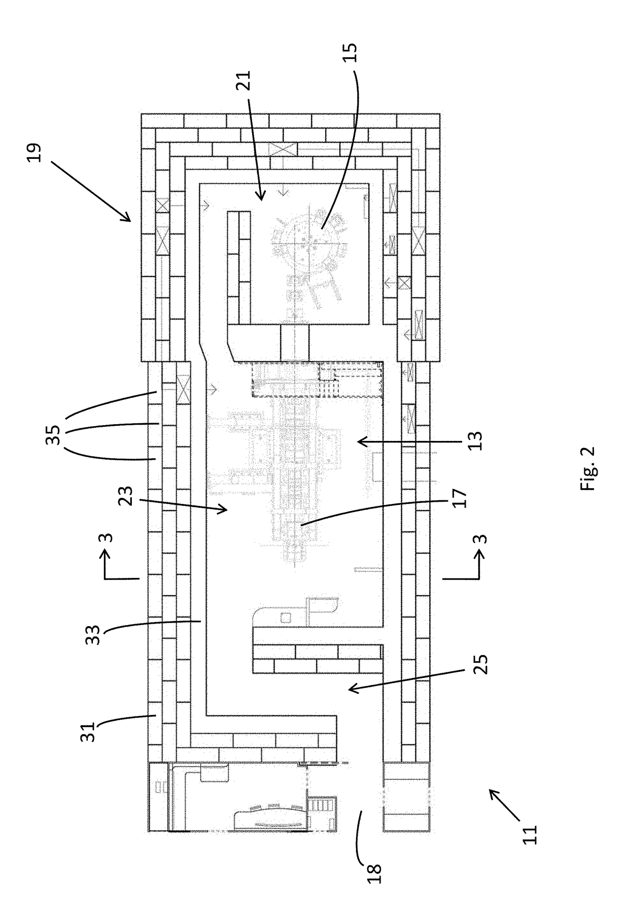 Bunker system for radiation therapy equipment
