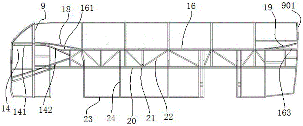 a passenger car body