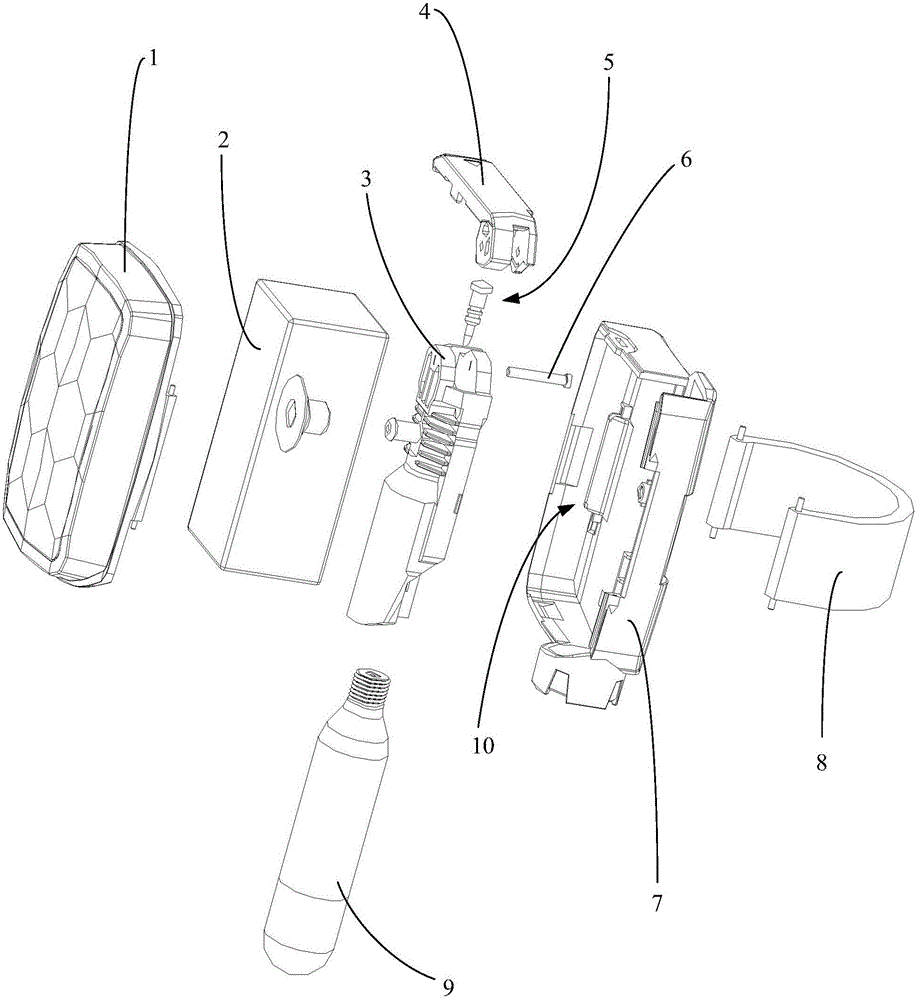 Intelligent inflatable wrist strap and rescue system thereof