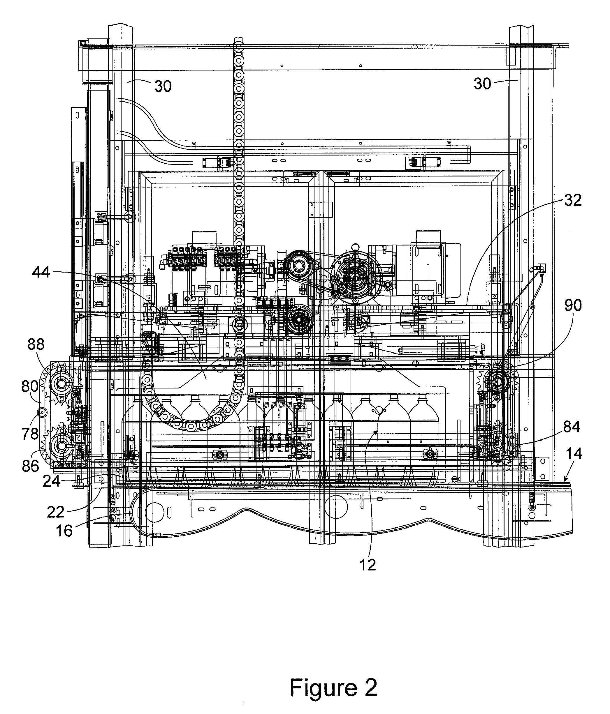 Conveyor system apparatus for stacking arrayed layers of objects