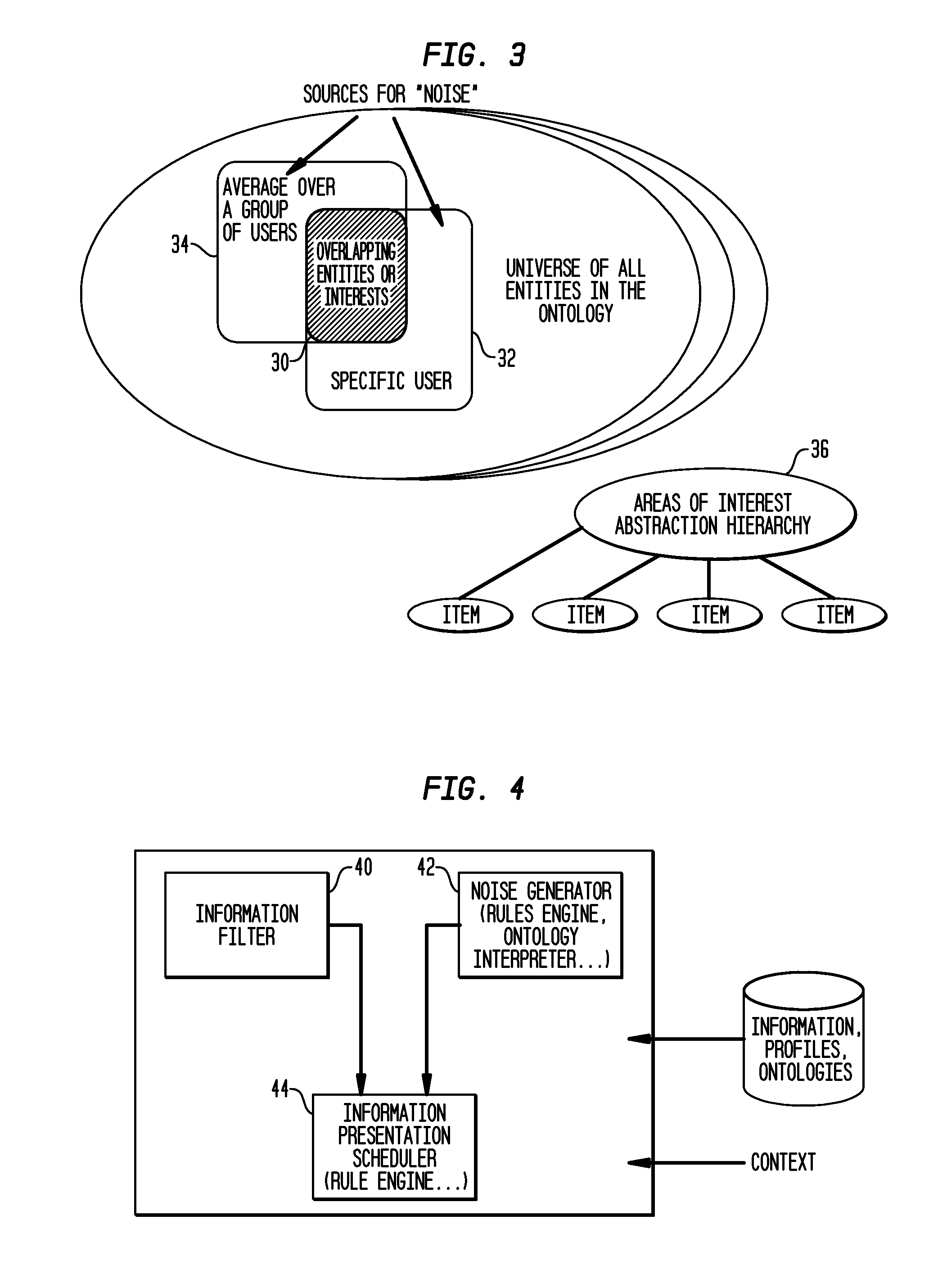 System and method for the controlled introduction of noise to information filtering