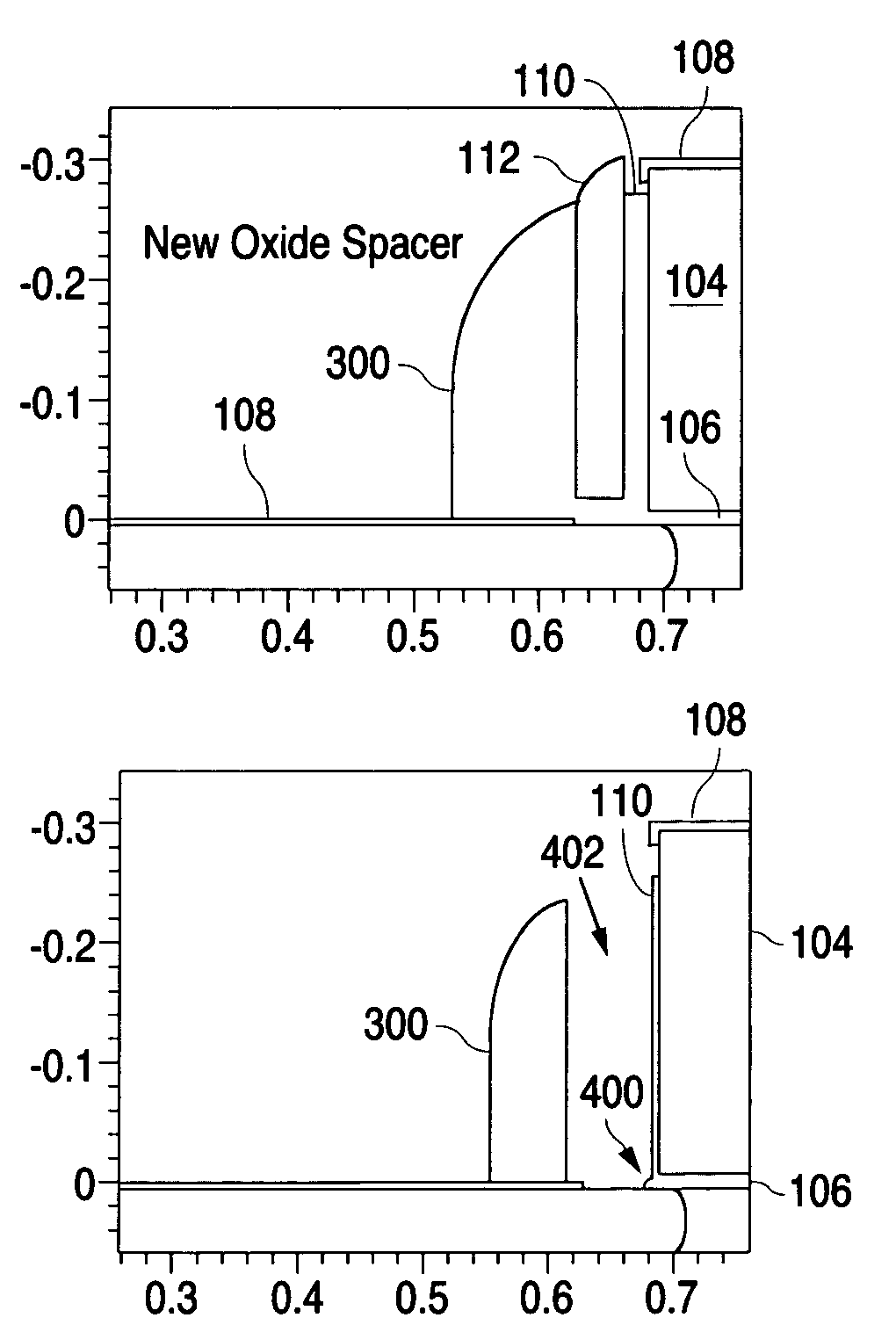 Method of reducing fringing capacitance in a MOSFET