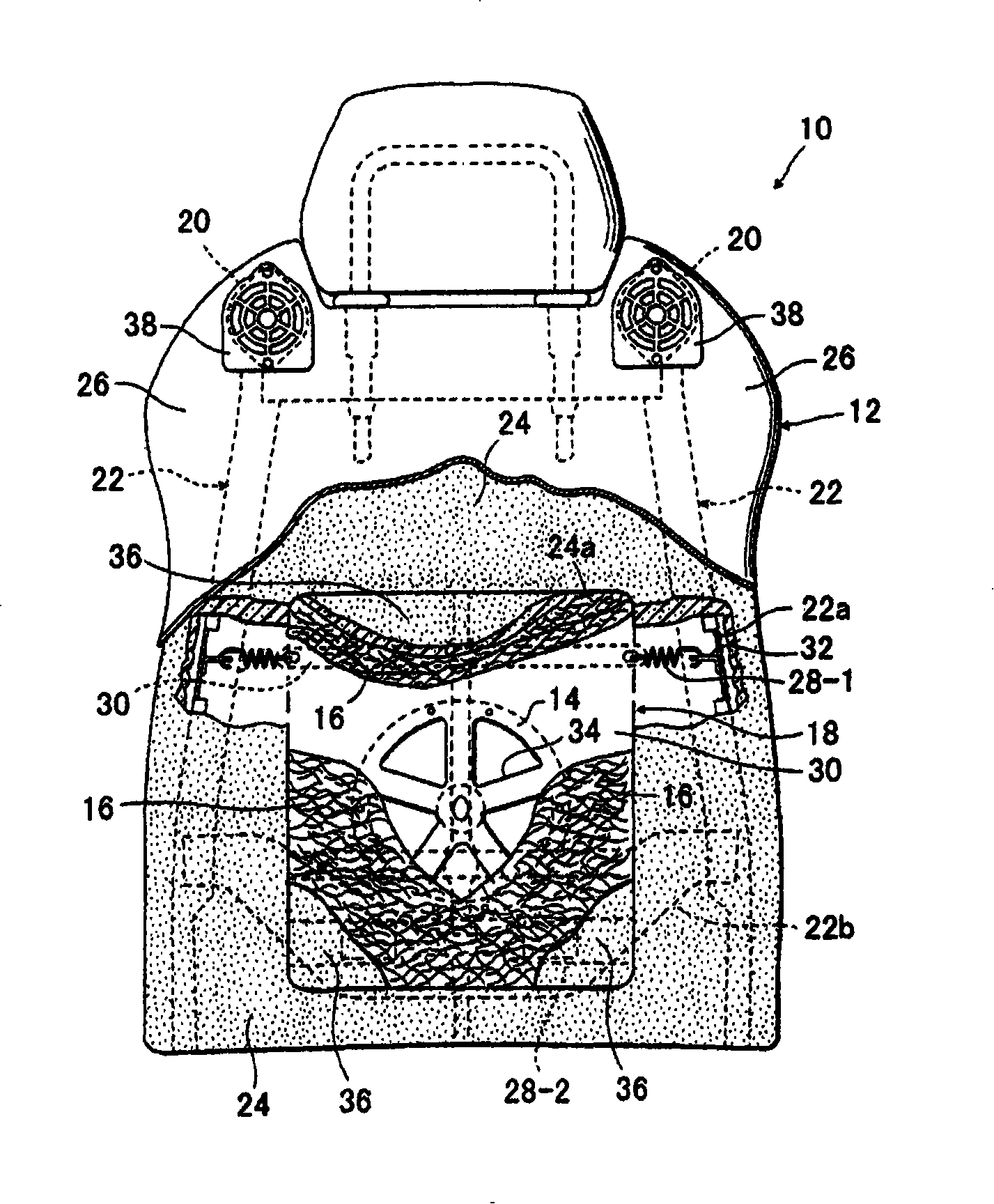 Bone vibration sound seat