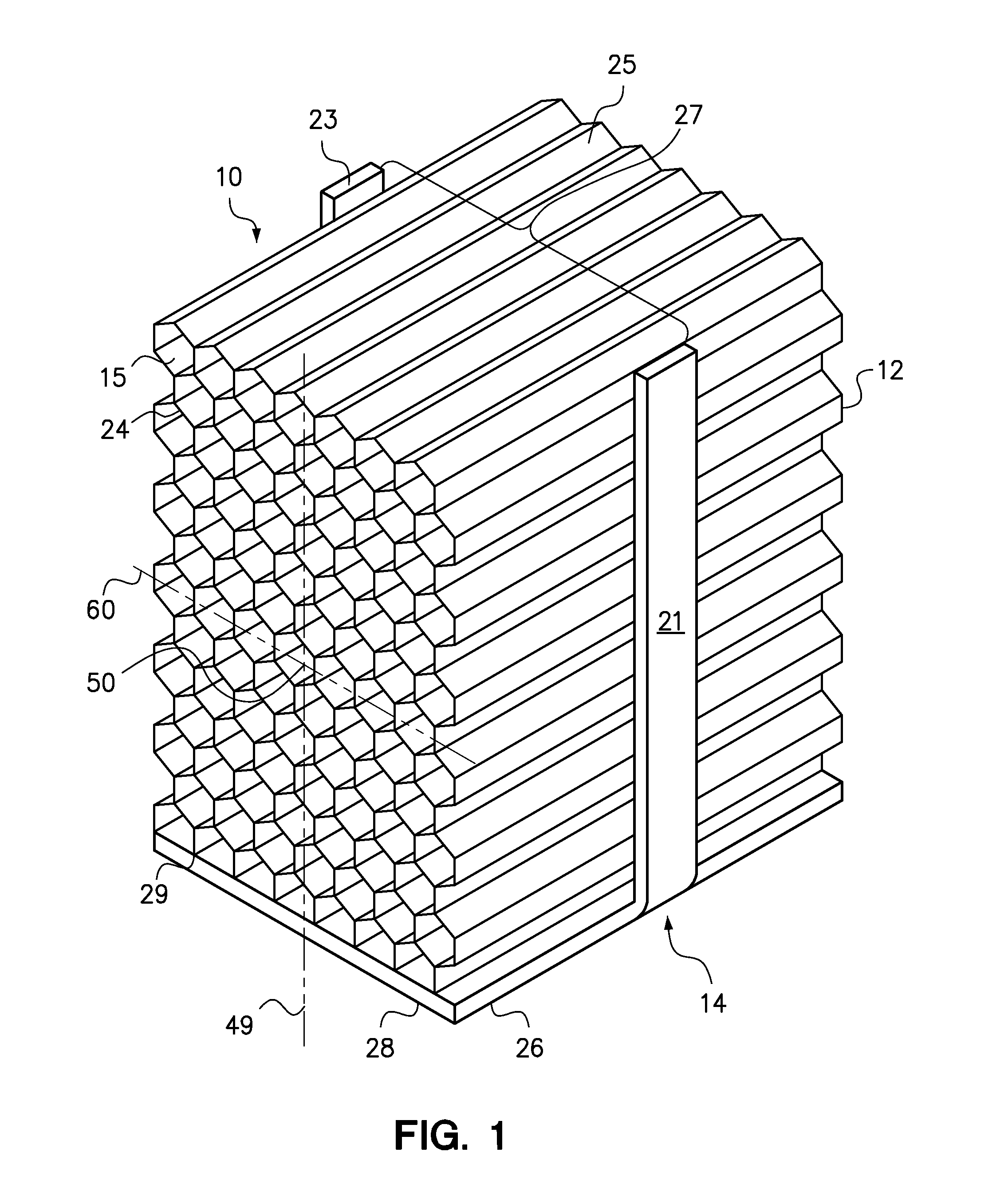 Heat sink with heat bus and fin structure