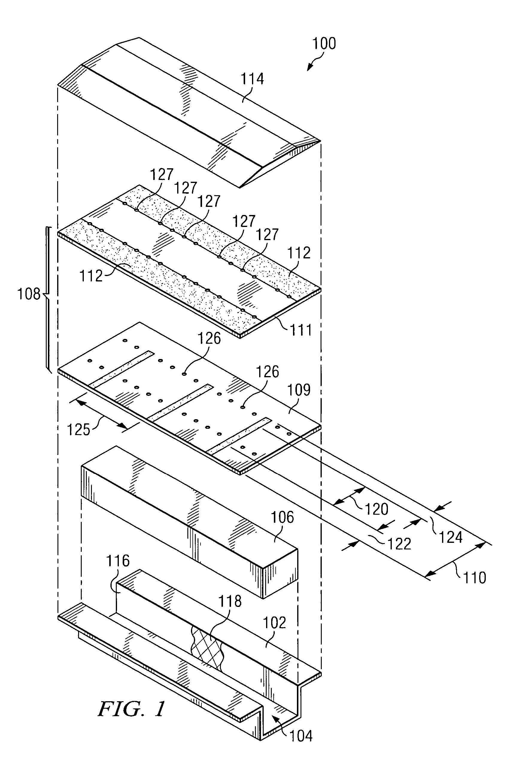 Conformal channel monopole array antenna