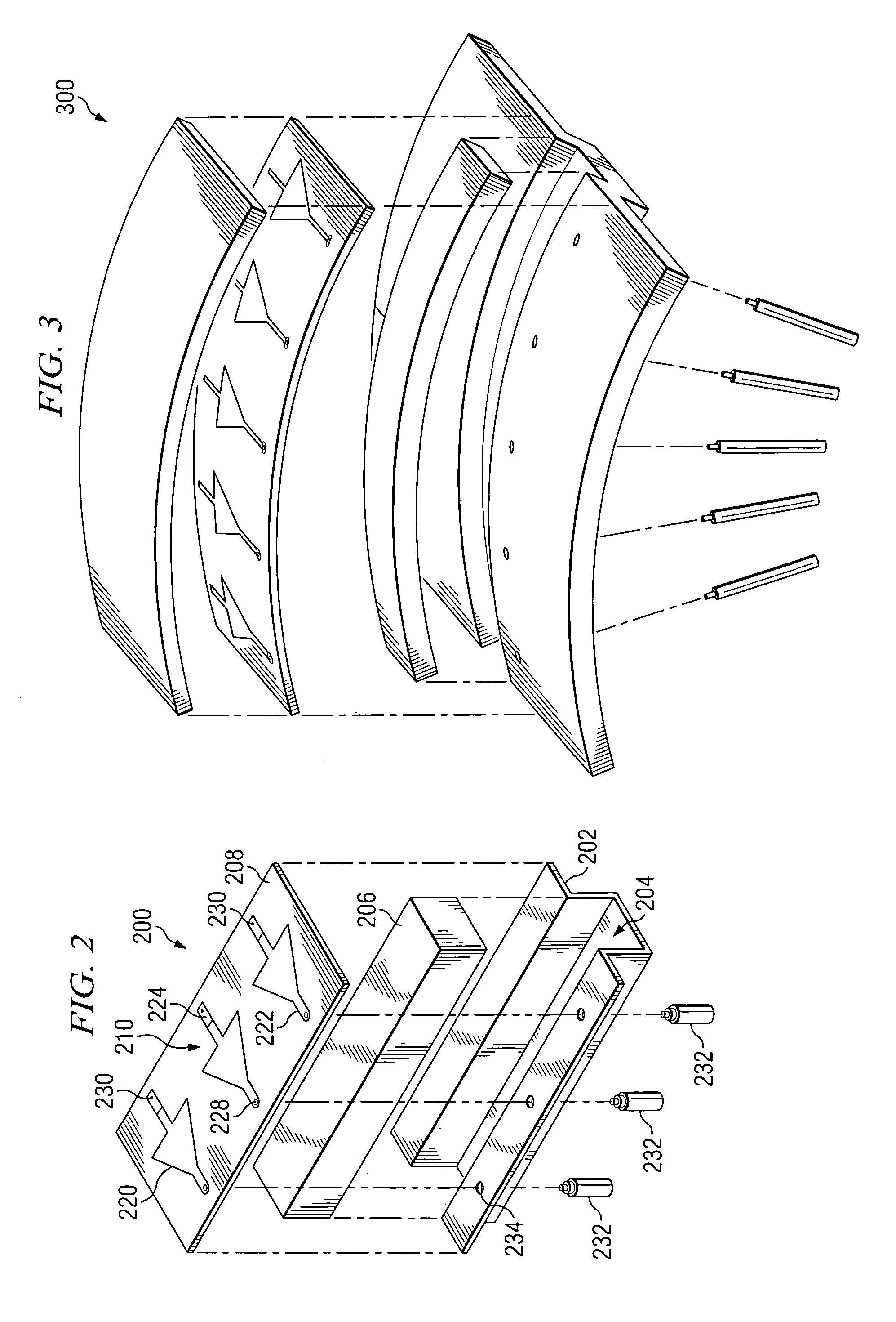 Conformal channel monopole array antenna