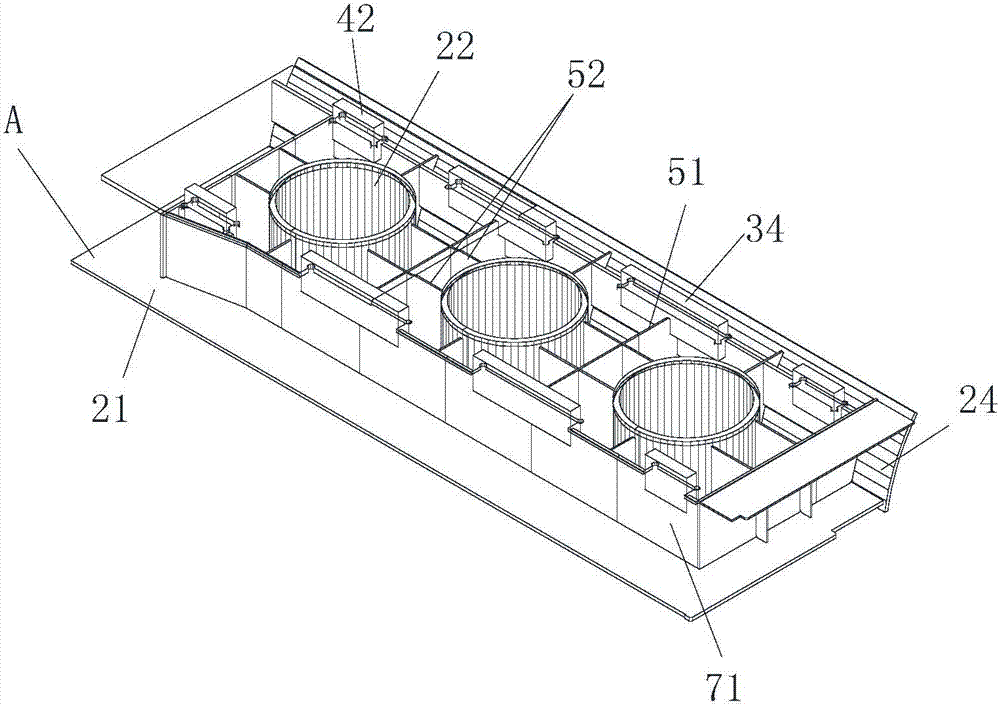 A construction method of a gear box for a self-elevating platform lifting system