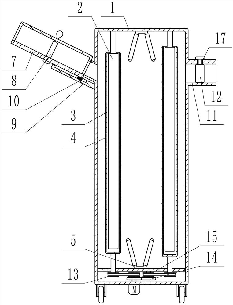 Clinical energy-saving medical gauze disinfection device and method