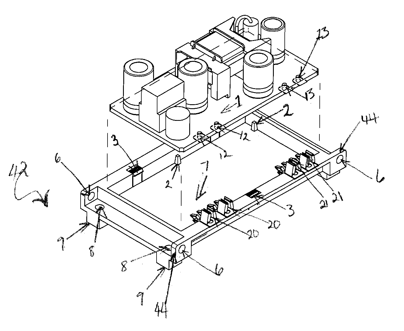 Power Conversion Device Frame Packaging Apparatus and Methods