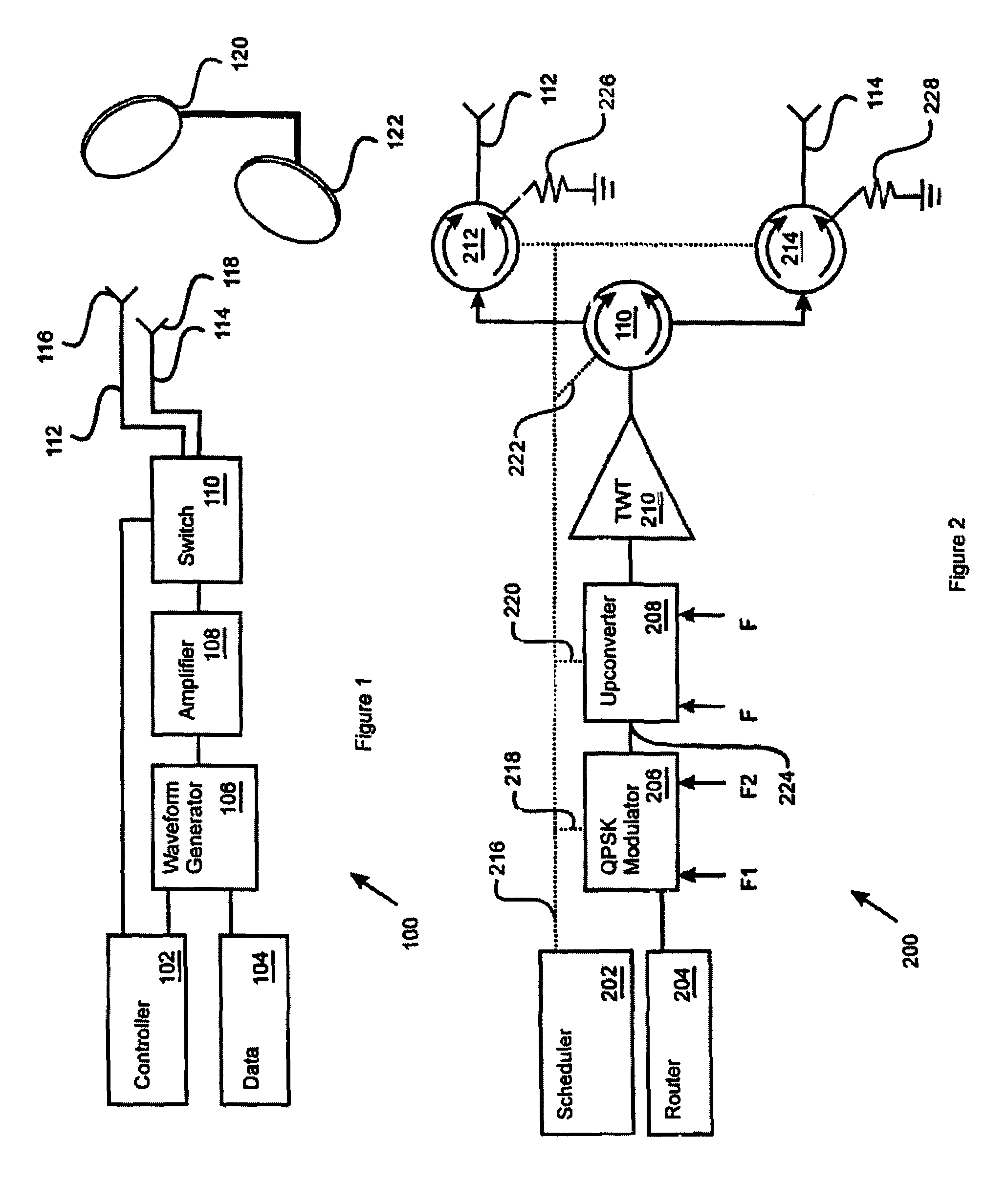 Beam hopping self addressed packet switched communication system with power gating